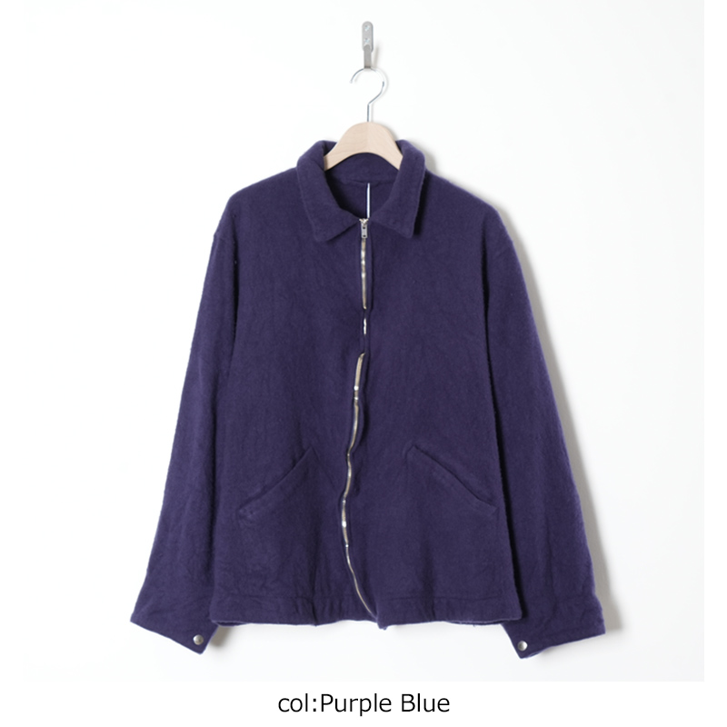 COMOLI (コモリ) 縮絨ウール ジップショートジャケット