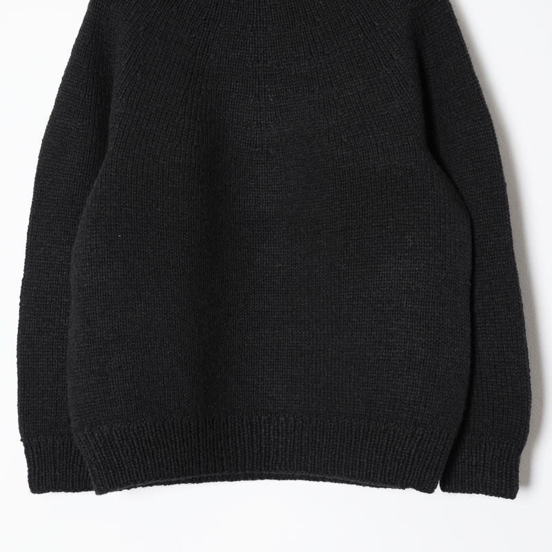 COMOLI (コモリ) カシミヤ和紙 ハンドタートルネックニット