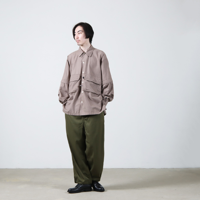 DAIWA PIER39 (ダイワピア39) TECH SPORTS OPEN COLLAR SHIRT L/S MINI