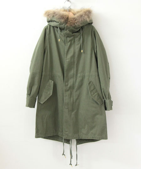 A.P.C. ラクーン ファー モッズコート / アーペーセー ミリタリー