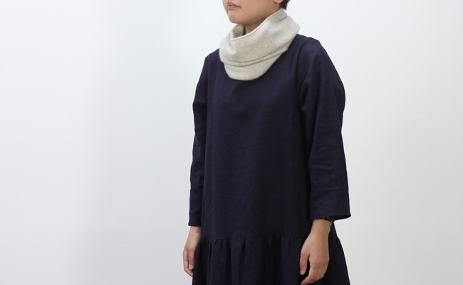 evam eva cashmere neck warmer col:ライトグレー | cotyle