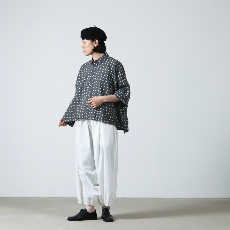 FACTORY (ファクトリー) 綿 近江晒 エスニックサルエルパンツ