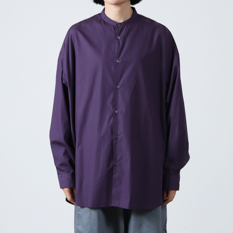 Graphpaper (グラフペーパー) Broad L/S Oversized Band Collar Shirt