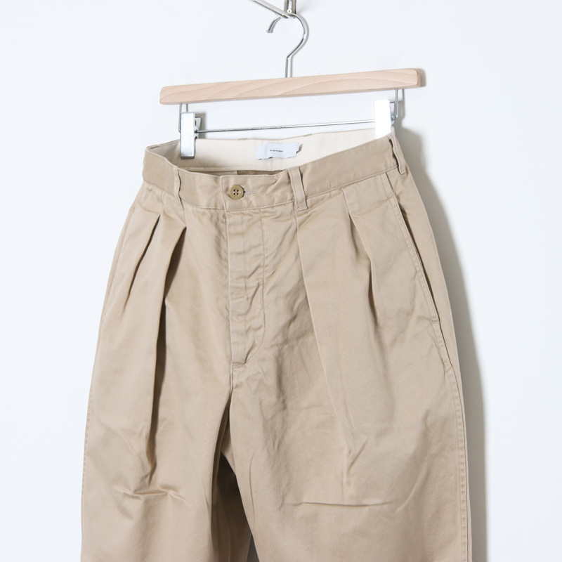 Graphpaper (グラフペーパー) Suvin Chino Tuck Tapered Pants / ス
