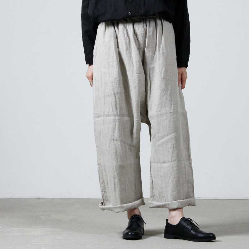 ICHI Antiquities noir リネン サーカスパンツ オリーブ色楽天市場