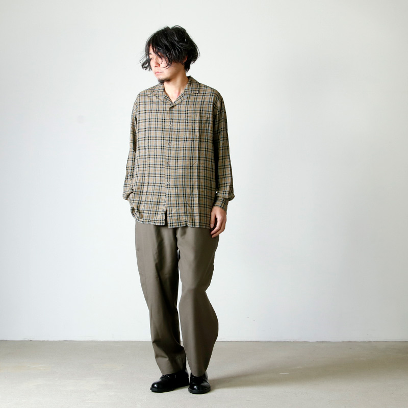 KAPTAIN SUNSHINE (キャプテンサンシャイン) Open Collar L/S Shirt