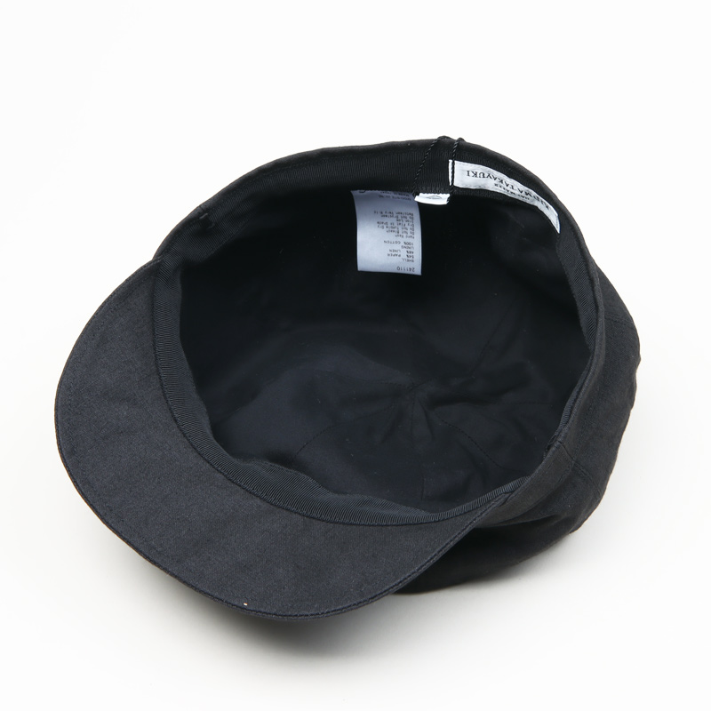 KIJIMA TAKAYUKI (キジマタカユキ) PAPER LINEN STAND CASQUETTE