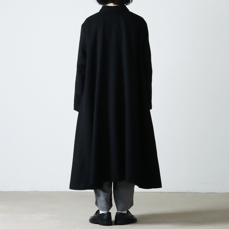 mizuiro ind (ミズイロインド) ステンカラーフレアコート