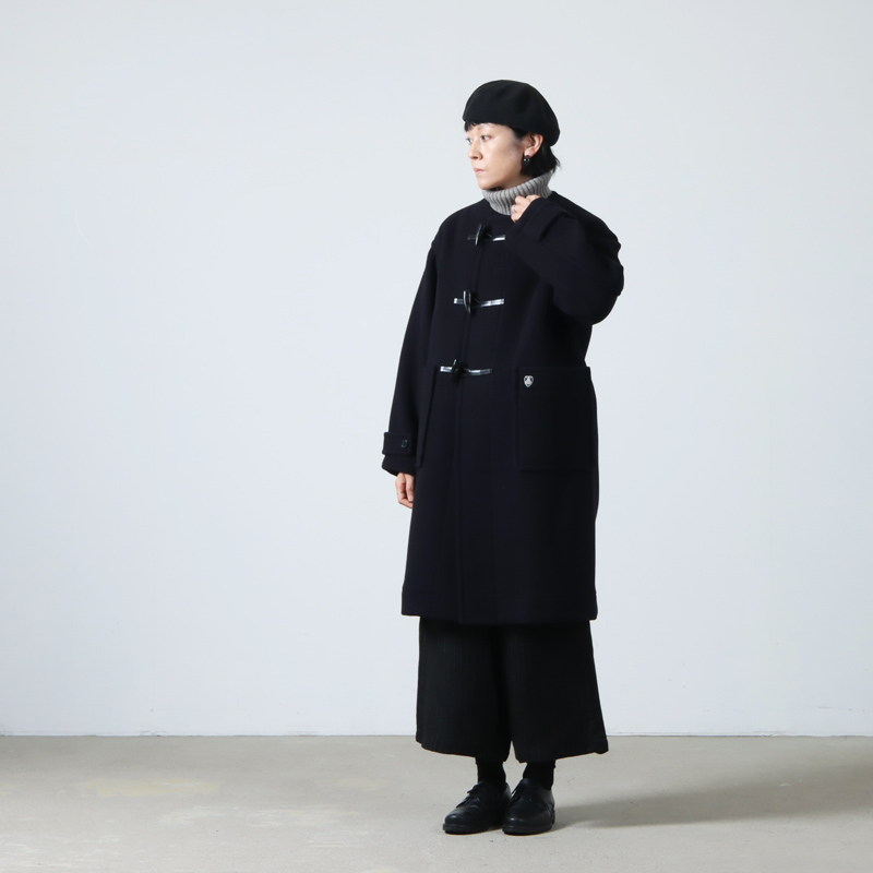 ORCIVAL (オーシバル) COLLARLESS DUFFEL COAT / カラーレスダッフルコート