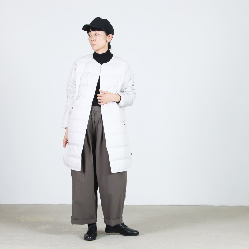 ORCIVAL (オーシバル) ROUND NECK LONG COAT / ラウンドネックロングコート