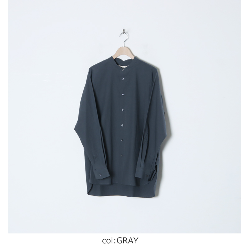 POLYPLOID (ポリプロイド) RAGLAN STAND COLLAR SHIRT C / ラグラン