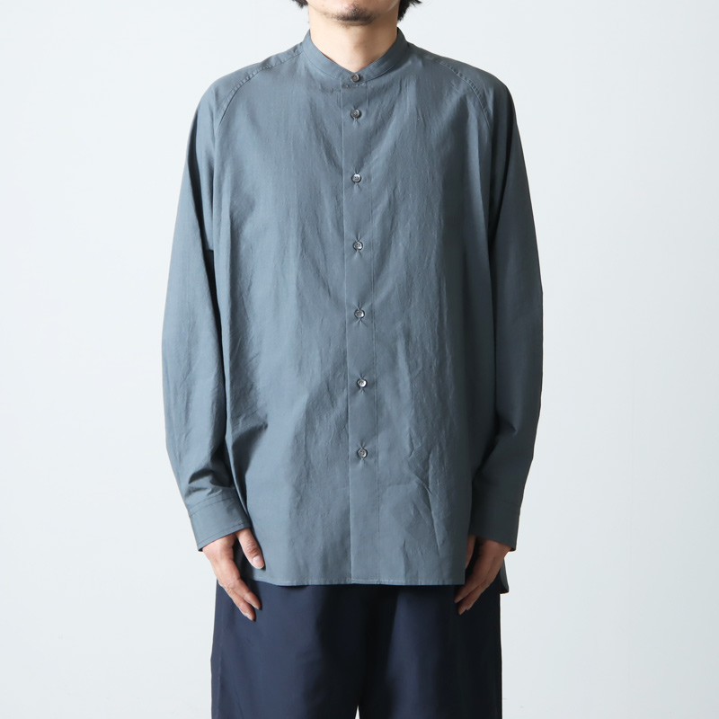 POLYPLOID (ポリプロイド) RAGLAN STAND COLLAR SHIRT C / ラグラン