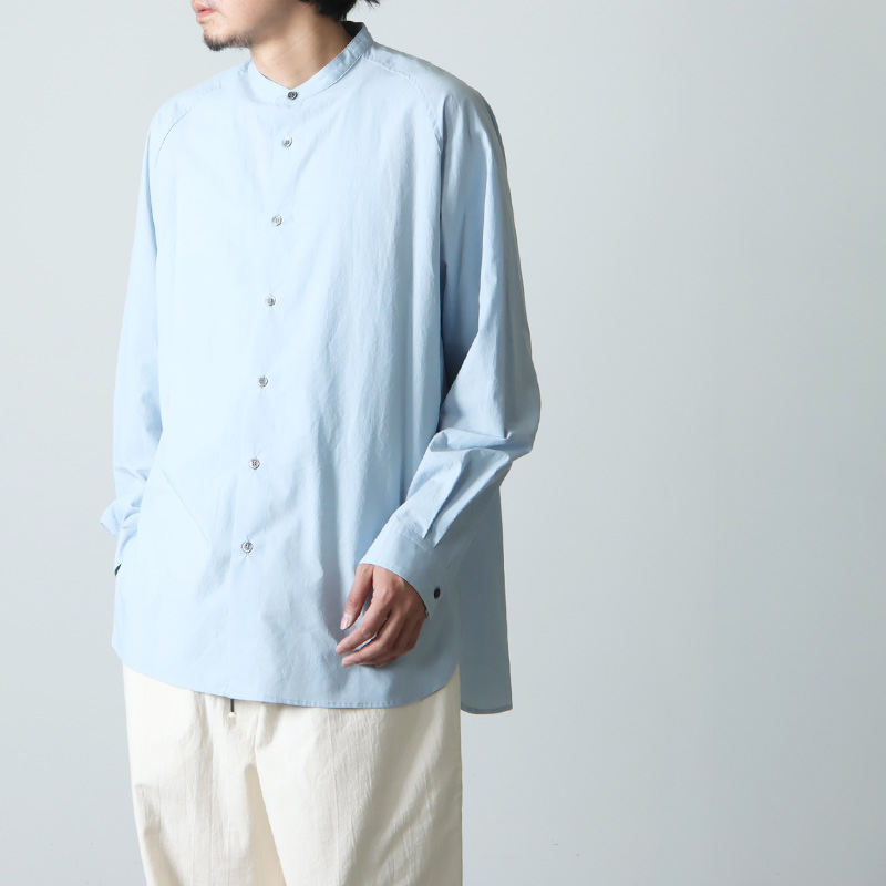POLYPLOID (ポリプロイド) RAGLAN STAND COLLAR SHIRT C / ラグラン
