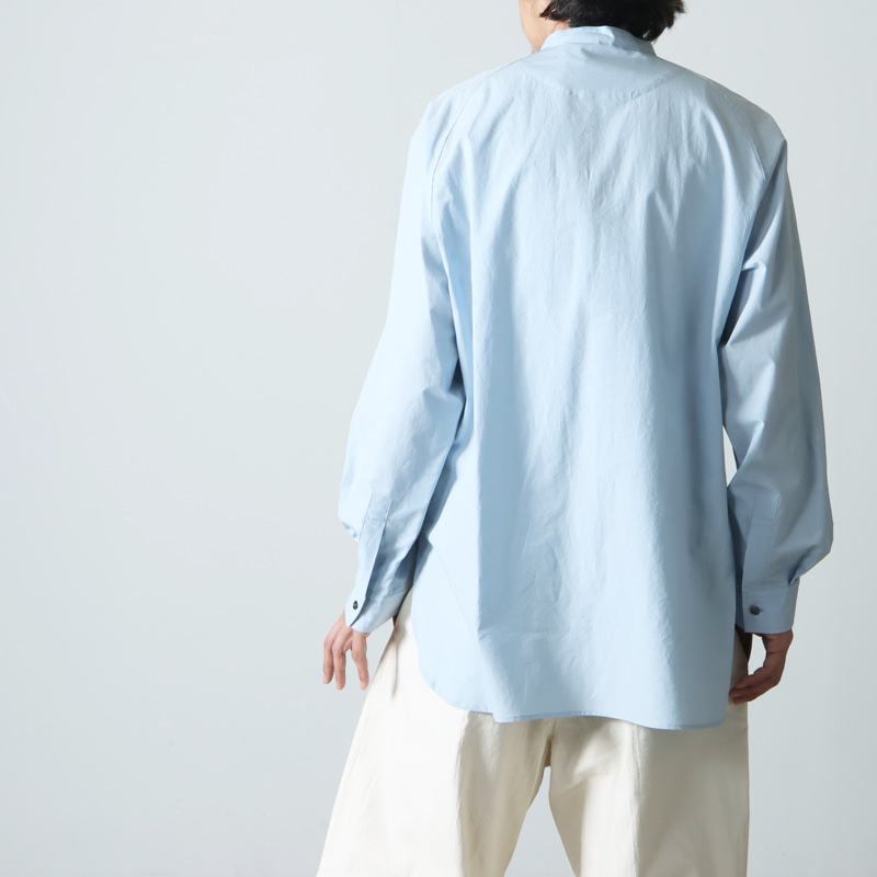 POLYPLOID (ポリプロイド) RAGLAN STAND COLLAR SHIRT C / ラグラン