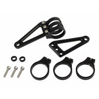 マシンドライトステー サークル クランプ 43mm ブラック - バイク