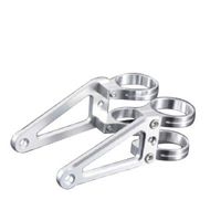 マシンドライトステー サークル クランプ 43mm ブラック - バイク