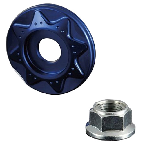 リアホイールスペーサー ブルー アドレスV125 - バイク