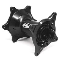 アステライトハブ フロント ブラック YZ125/250(02-)・YZ250F/450F(02