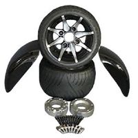 ジャイロキャノピー/UP/X用 ホイール タイヤ セット 225/45-10 - バイク