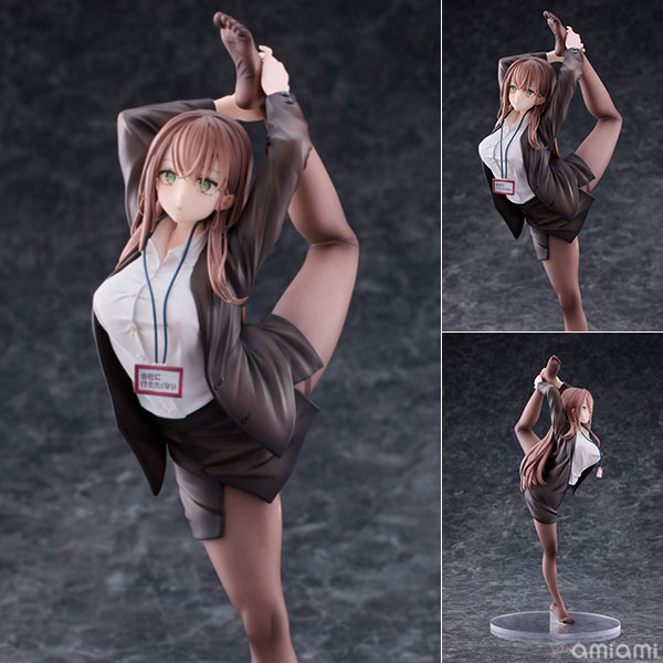 意外と体が柔らかい会社に行きたくないOLちゃん 白Ver. 1/6 完成品