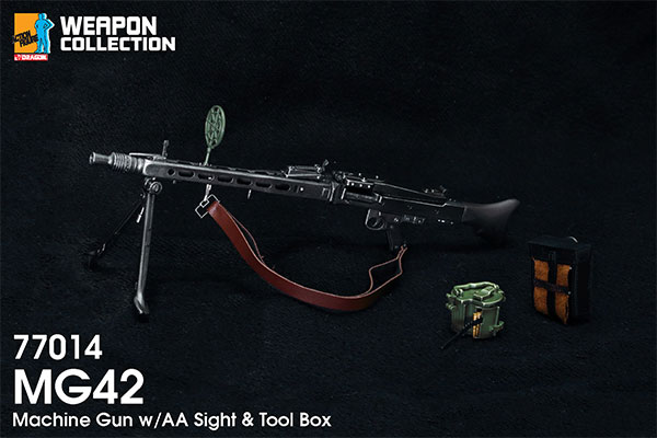 1/6 WW.II ドイツ軍 MG42 機関銃 対空照準＆ツールボックス付属 完成品
