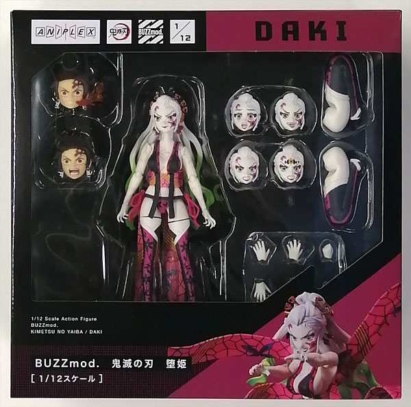 BUZZmod. 鬼滅の刃 堕姫 1/12 アクションフィギュア (ANIPLEX+限定)