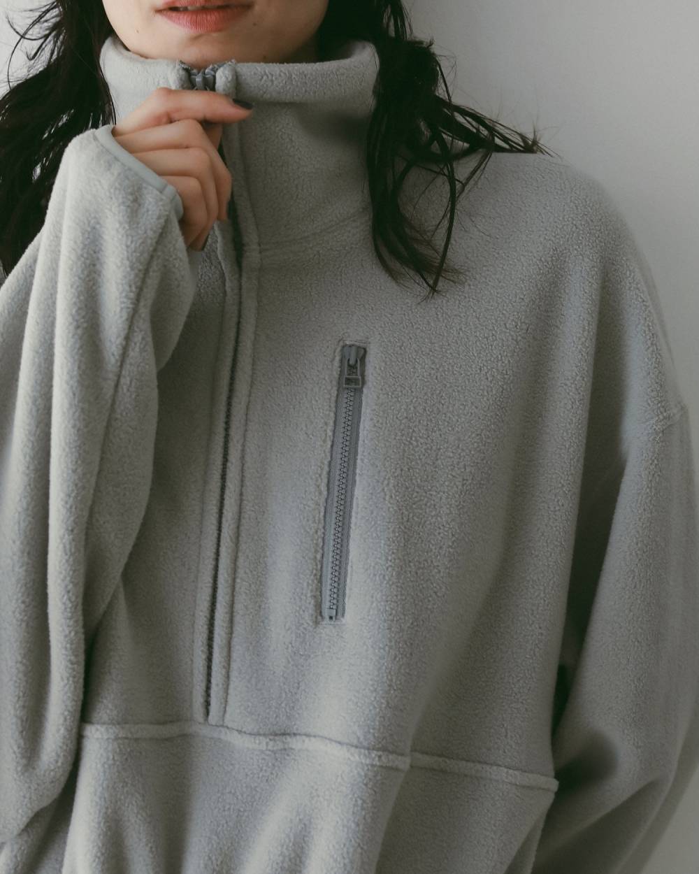 anuke フリース ハーフジップコンビネゾン38 ànuke online store