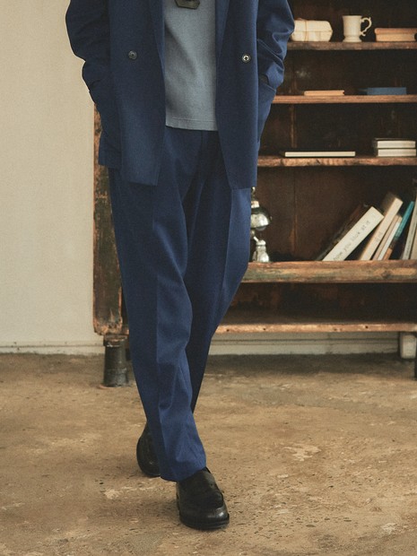 セットアップ対応】2タック ワイド トラウザーズ/スラックス｜OUTLET