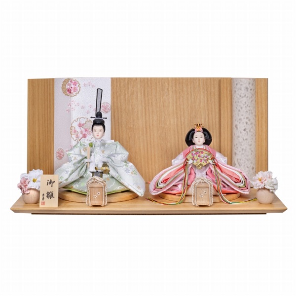 完売】寿慶 親王平飾り「雪輪桜」 4944358165478 ひな人形 雛人形
