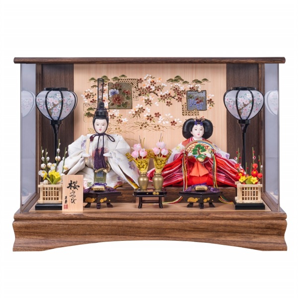 寿慶 親王ケース飾り「桜みやび」 4944358165577 ひな人形 雛人形