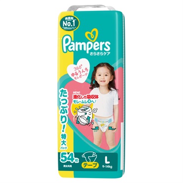 Pampers おむつ Lサイズ 54+2枚×4コ➕おしり拭き56枚✖️24セット