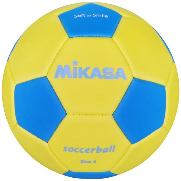 ミカサ スマイルサッカーボール4号球 TPE素材 マシン縫い イエロー