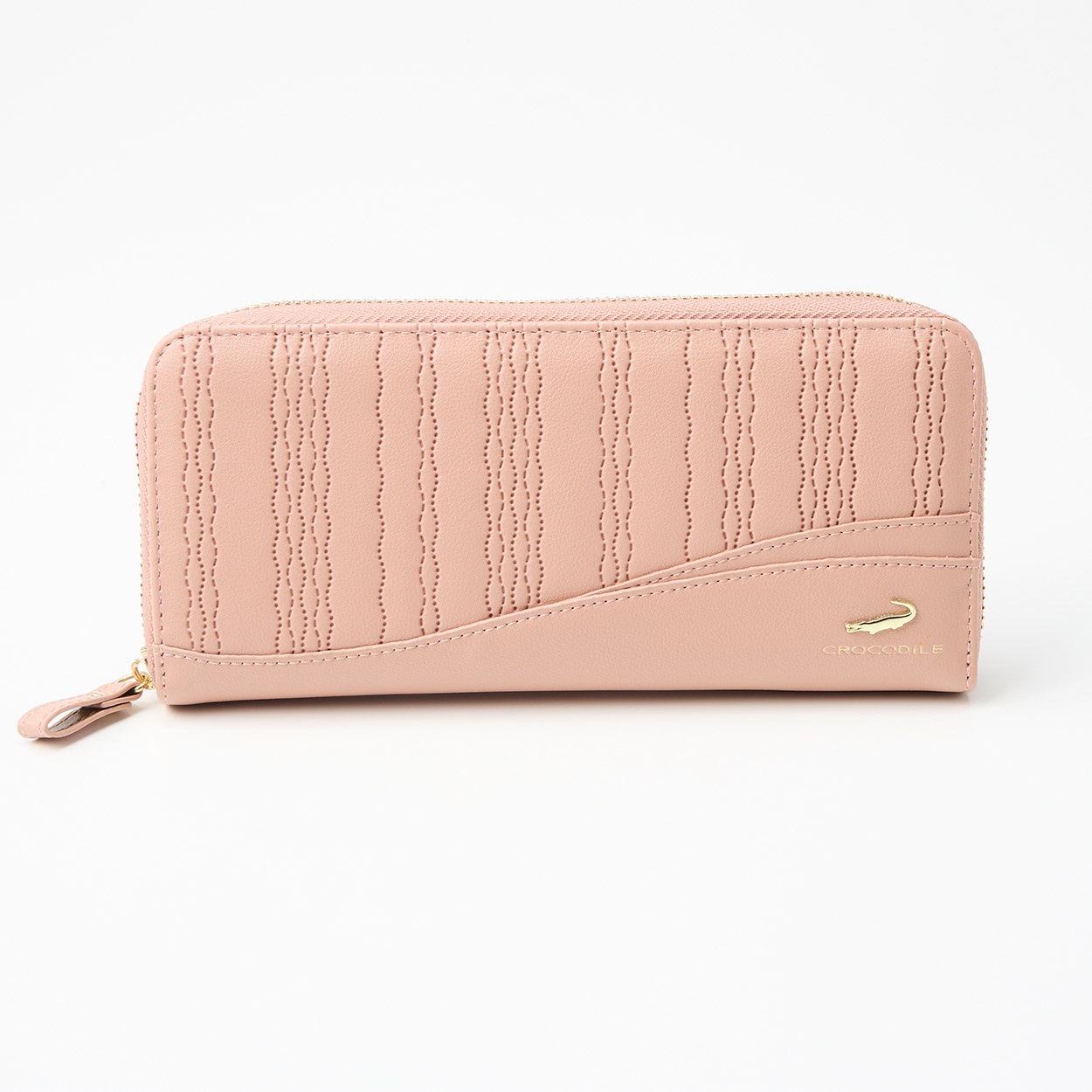 CROCODILE(クロコダイル) 立涌型押し ラウンドファスナー束入れ