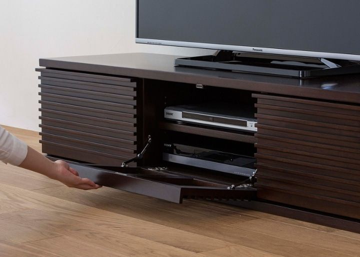 ルーバー・テレビボードv02 L～ローボード～ルーバーデザインが