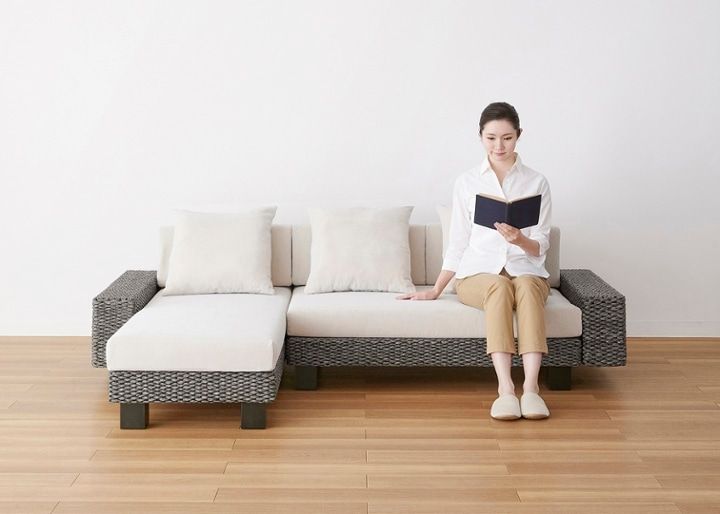 ケイ・ローソファ v01 カウチセット (ヒヤシンスDG)～床に近い暮らし
