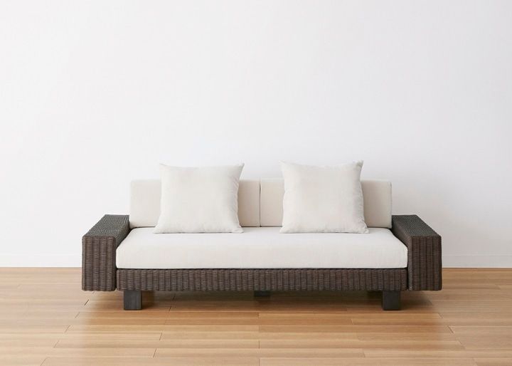 ケイ・ローソファ (ラタン)・2人掛け・3人掛け～床に近い暮らし