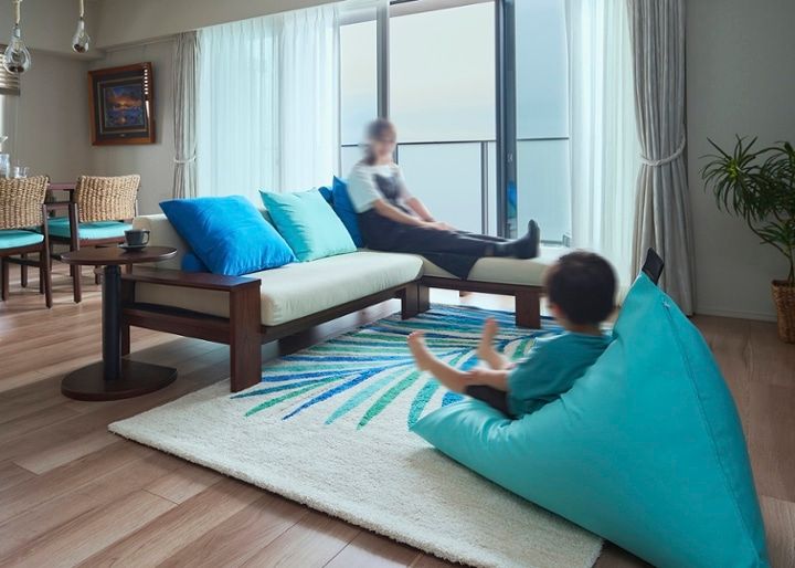 ビーズクッション (テンポテスト)使い込むほど暮らしに馴染む、日本の