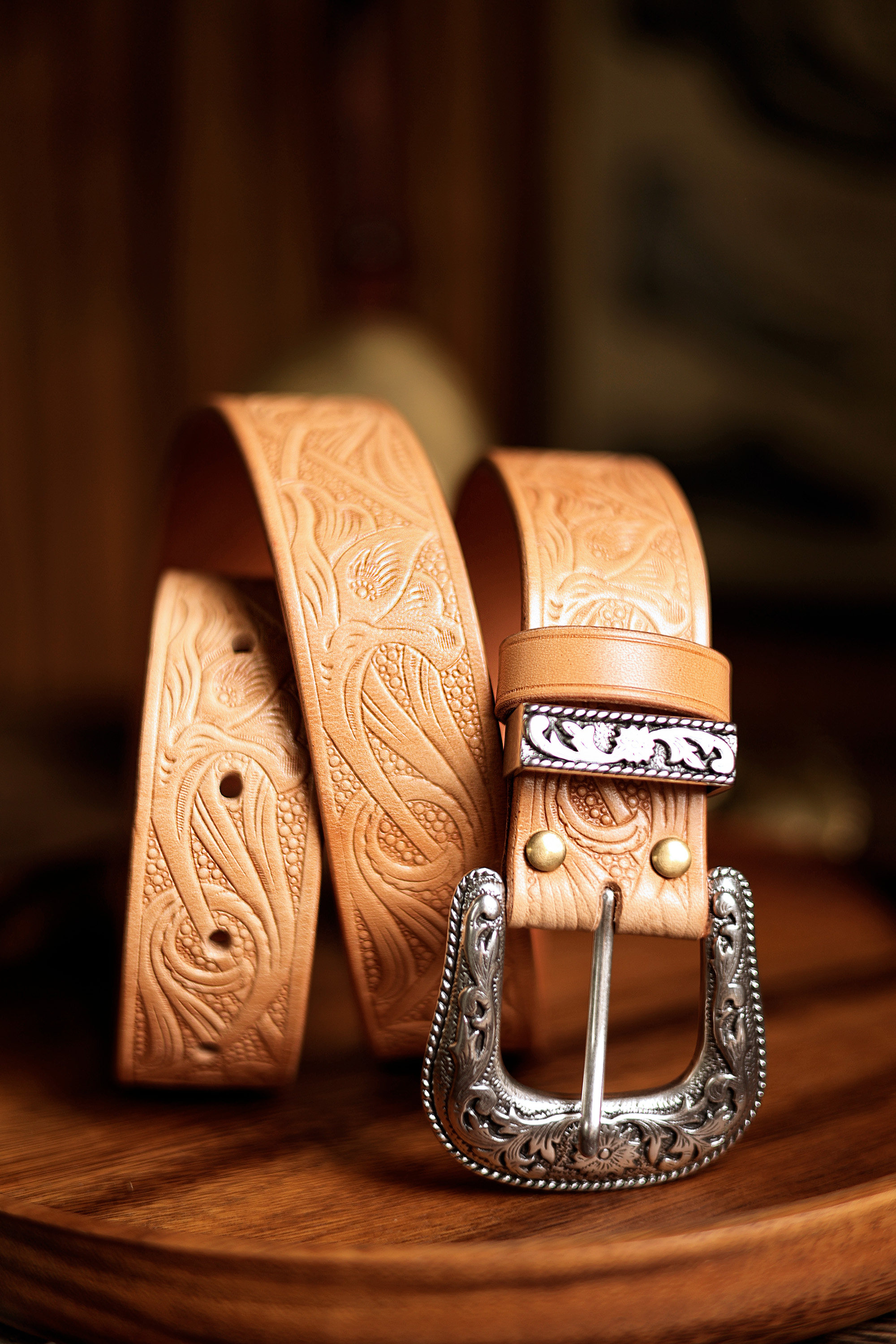 アメリカンヴィンテージ イタリアンベジタブルタンニンレザーベルト