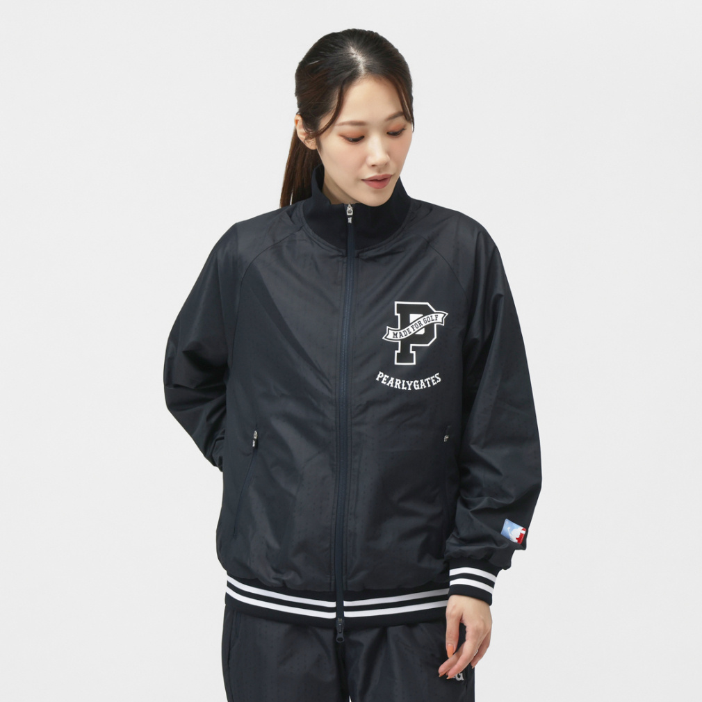 パーリーゲイツ レディース ゴルフウェア 長袖ウインドブレーカー 秋