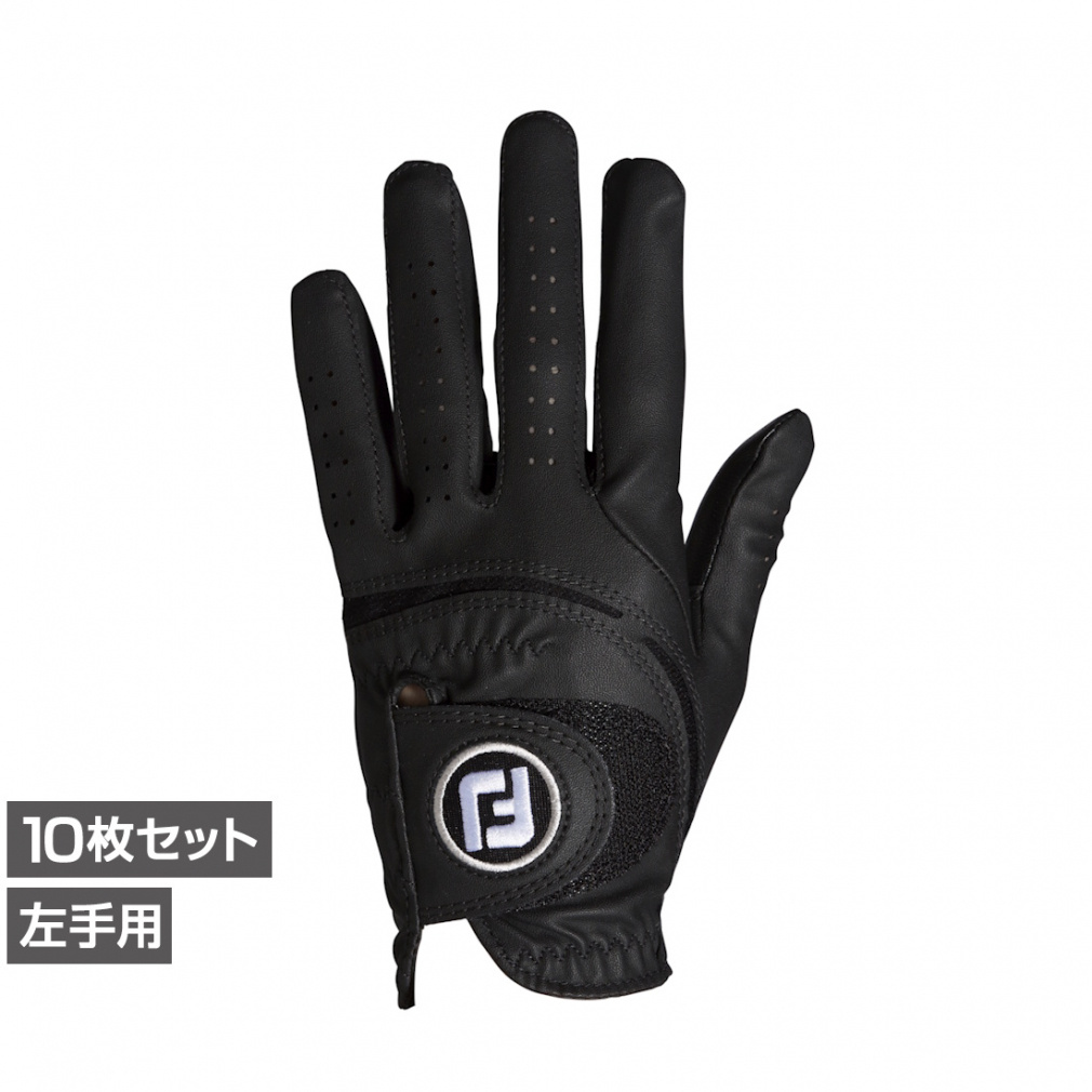 FJ Weather Sof ブラック ゴルフグローブ 【25】9枚セット ゴルフ