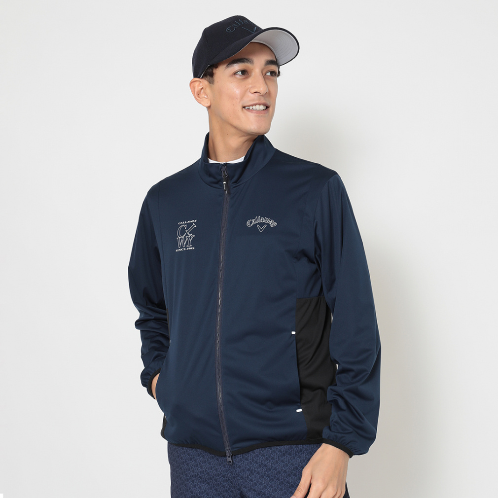 キャロウェイ ゴルフウェア 長袖ウインドブレーカー 秋 冬 スター