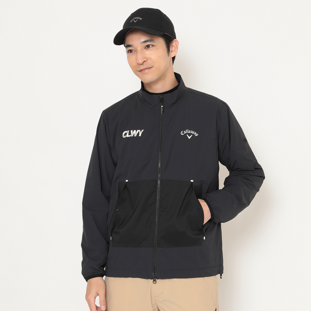 キャロウェイ ゴルフウェア 長袖ウインドブレーカー 秋 冬 ストレッチ