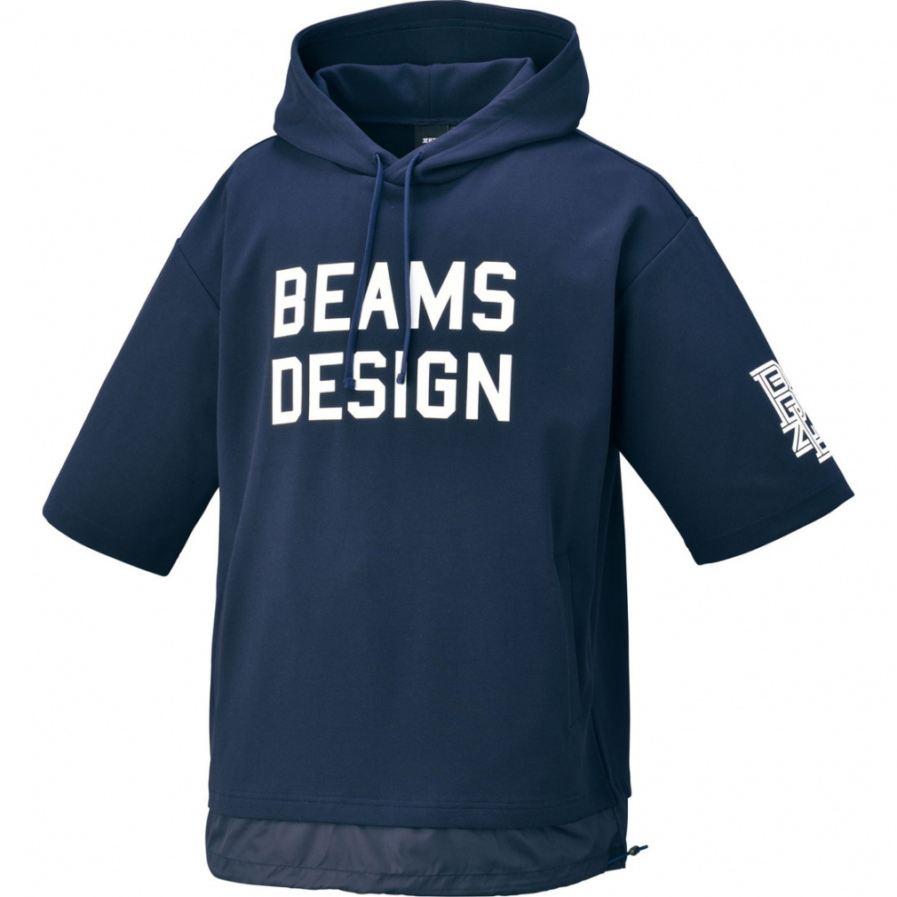 ZETT BEAMS DESIGNフード付きスポーツウェアセット XO ネイビー ゼット