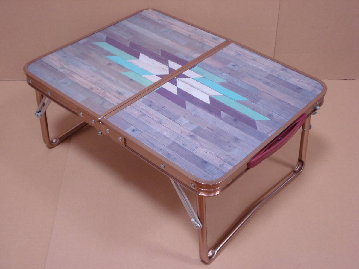 廃盤品】コールマン インディゴレーベル テーブル モザイクウッド 120