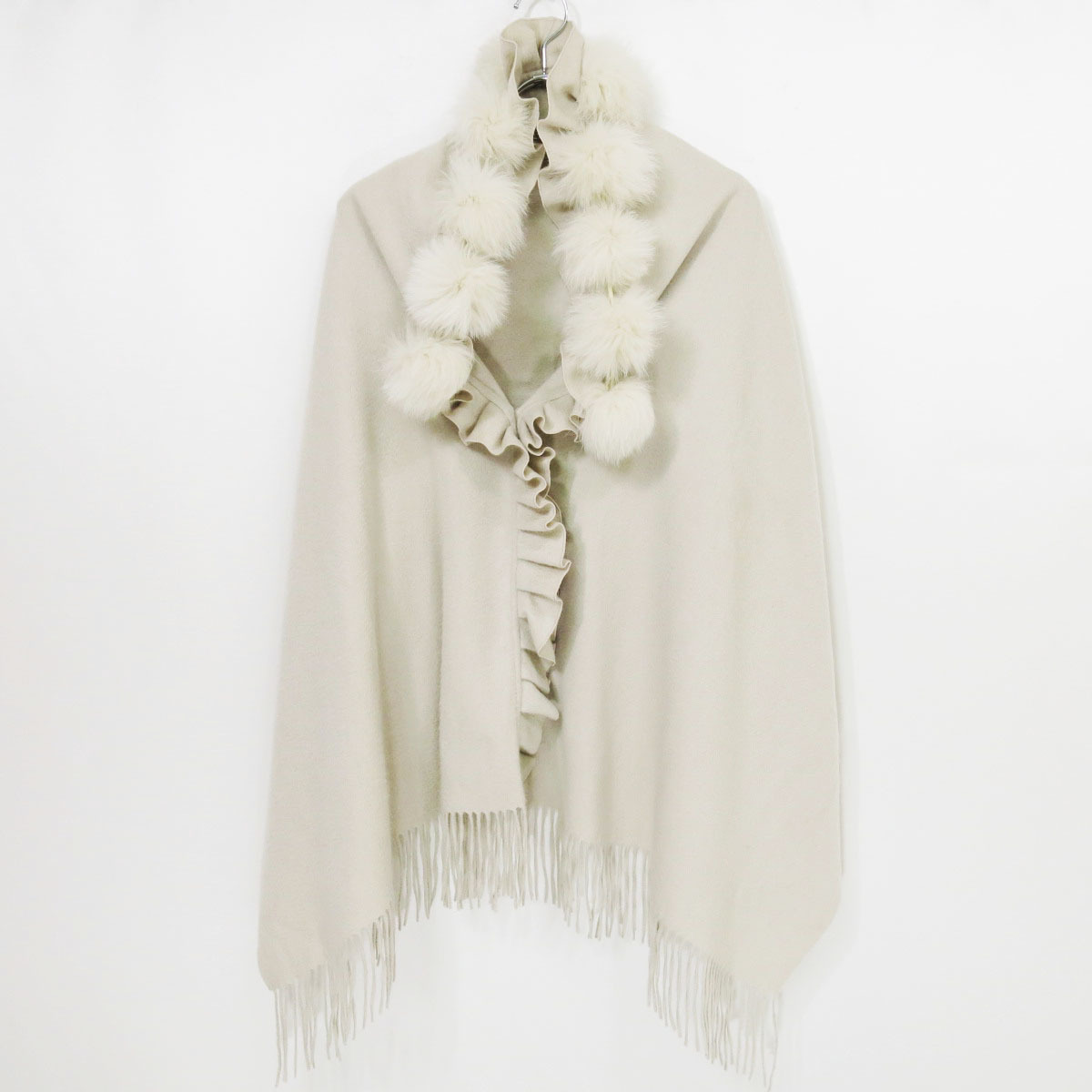 ランバンストールケープ LANVIN ランバンコレクション カシミヤケープ