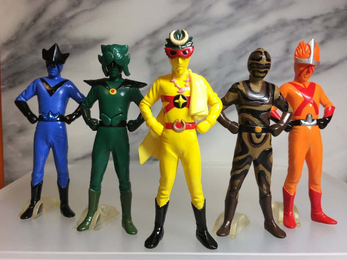 レインボーマン 草木の化身 水の化身 土の化身 ソフビ 万年社 愛プロ