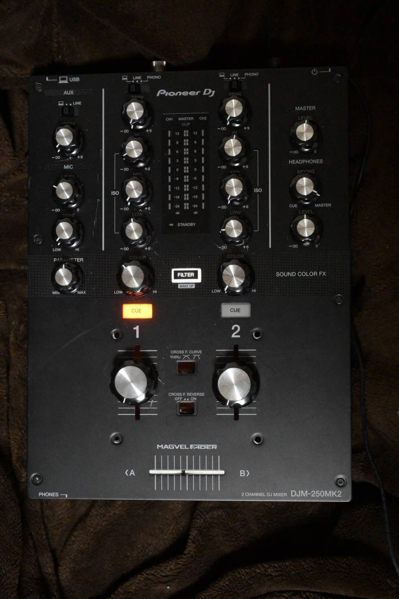 Pioneer DJM-250 DJミキサー【ジャンク品】 ジャンク DJミキサー