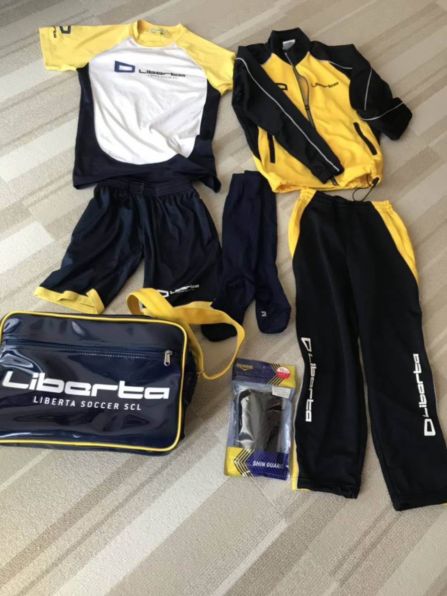 Liberta ジャージ Mサイズ イエロー/ネイビー 上下セット Liberta