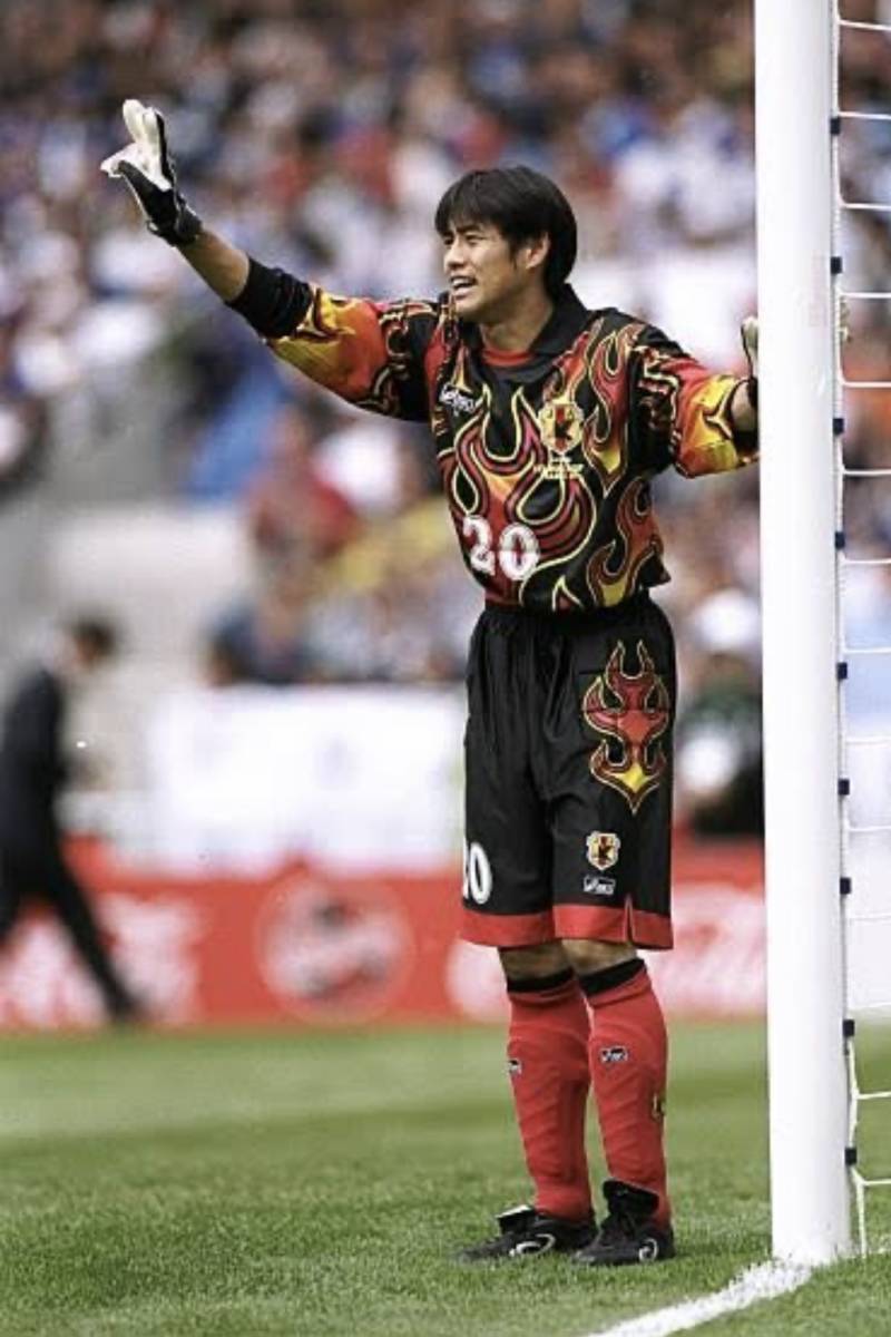サッカー 日本代表 フランスW杯 炎 キーパー GK ユニフォーム 川口能活