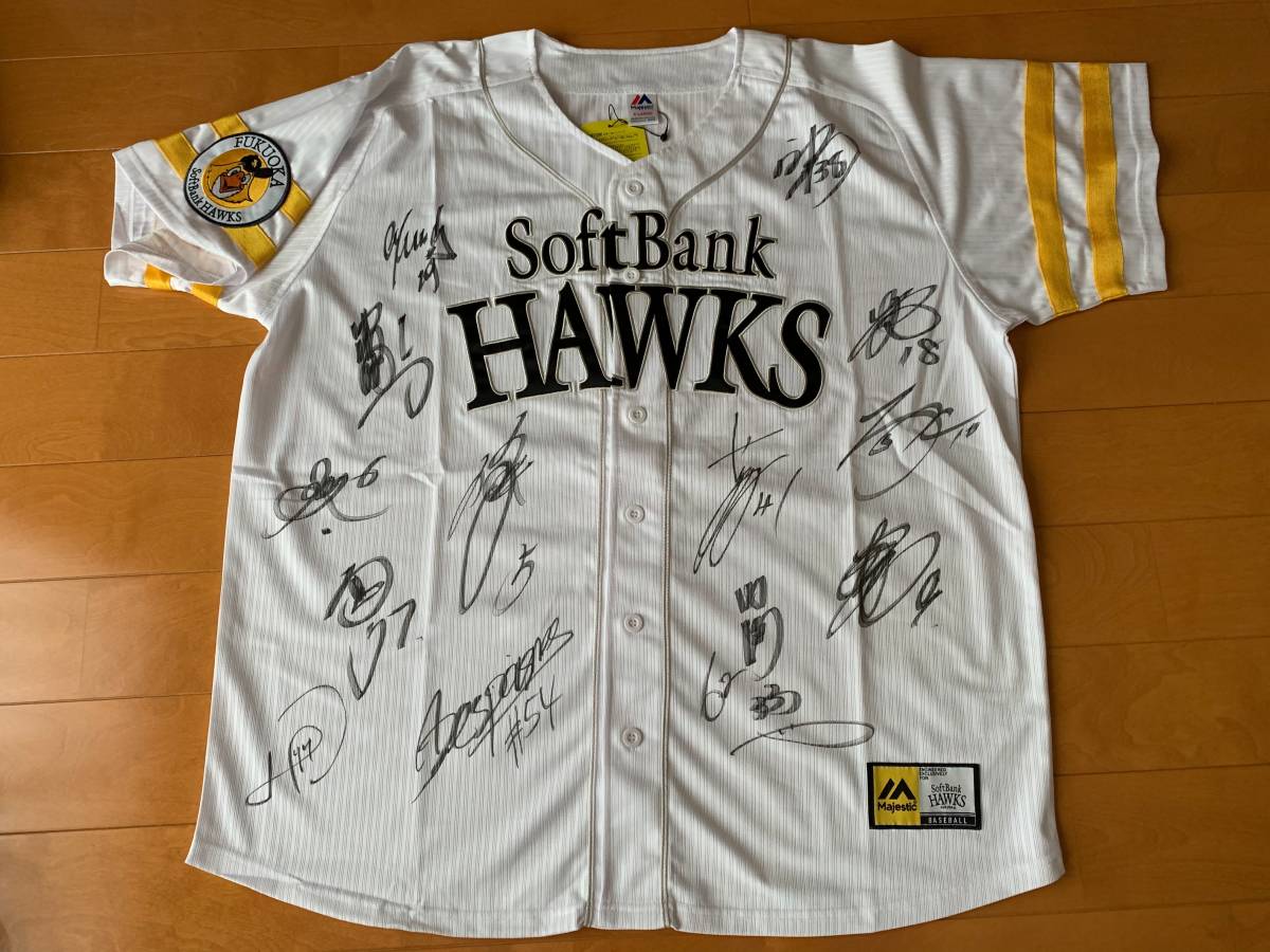 千賀滉大投手 実使用サイン入りユニフォーム Yahoo!オークション